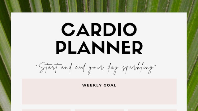 The Core Collection Cardio Planner 