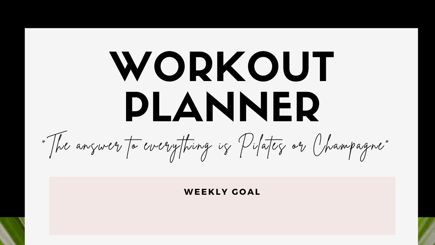 The Core Collection Workout Planner