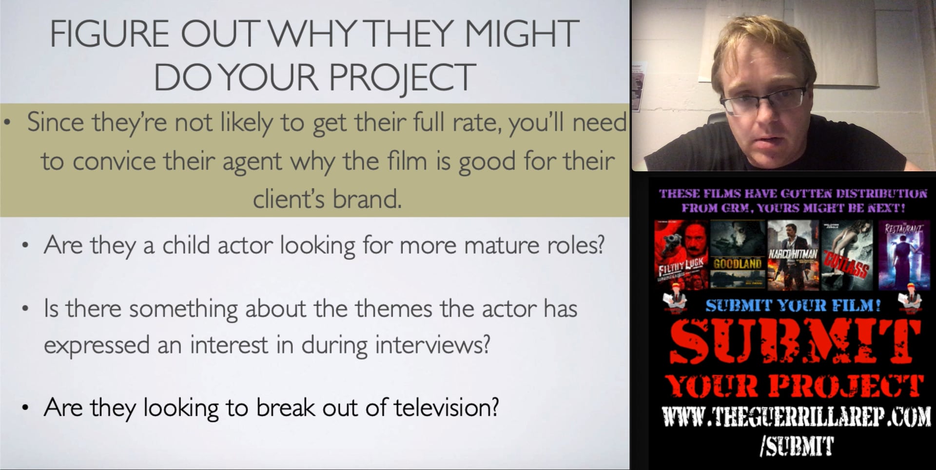 PLAP Part 5 - Attaching Name Talent & Directors