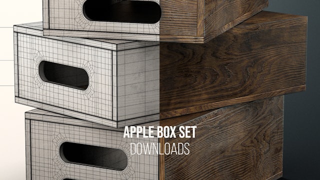 Apple Box Set 3D-Model