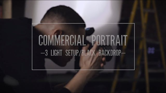 Commercial Portrait-3 Light Setup-Black Backdrop
