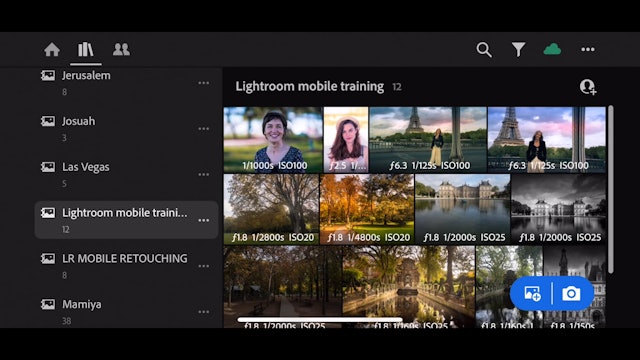 Lightroom Mobile CC  15  Viewing the photos