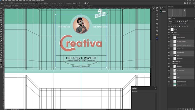 How To Create The Box UV Texture Design In Photoshop