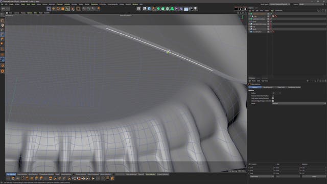 Creating Holding Edges For Subdivision Surface Using Bevel
