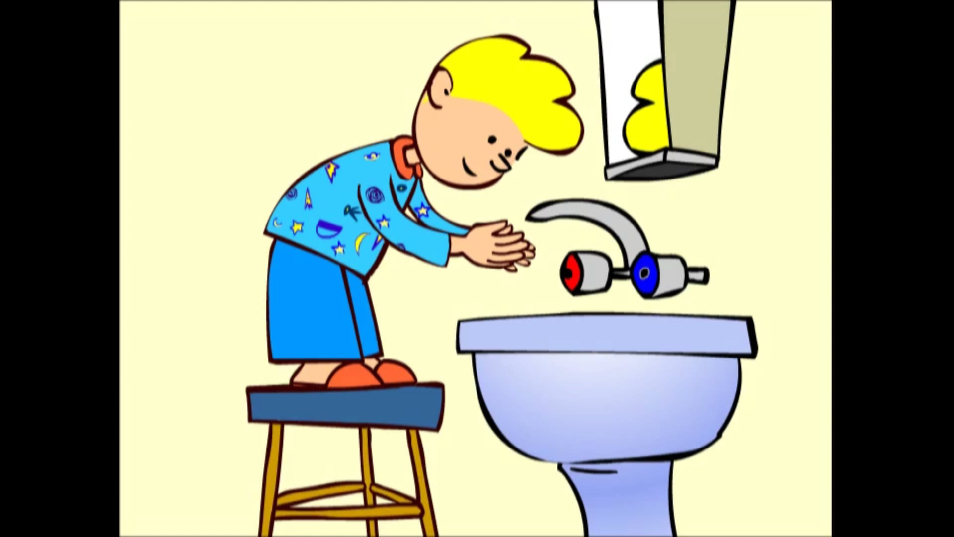 Segment 11 French - Taking a Shower/Brushing His Teeth