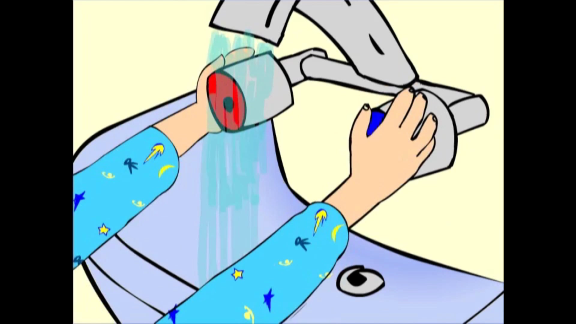 Segment 11 German - Taking a Shower/Brushing His Teeth