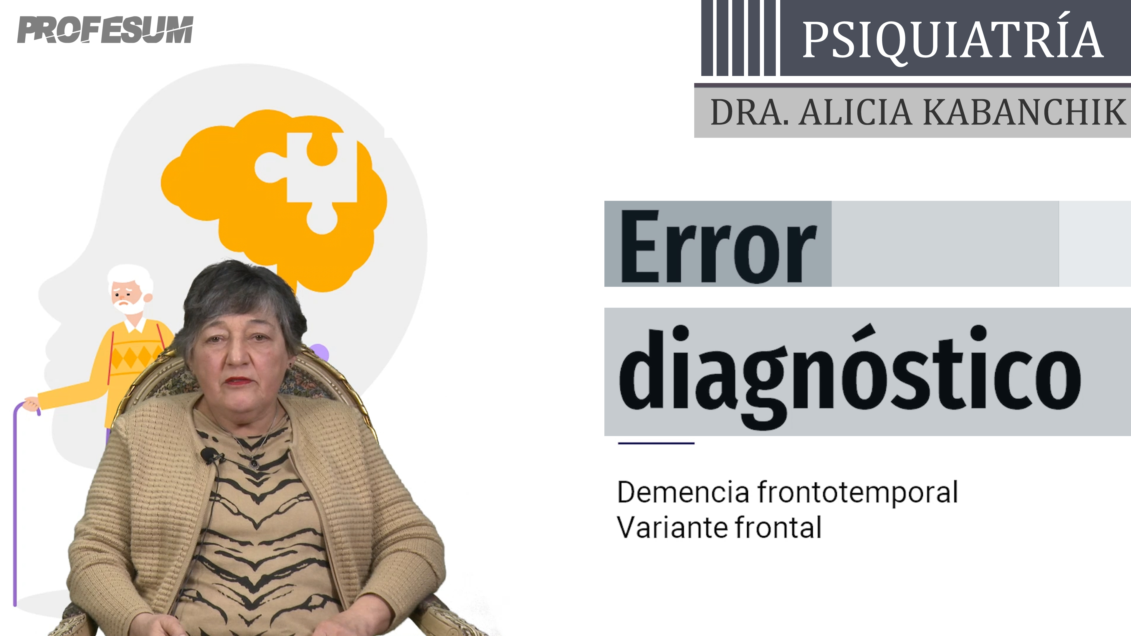 Demencia Frontotemporal Variante Frontal - Error Diagnóstico