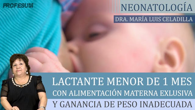 Lactante Menor de 1 Mes - Dra. María ...