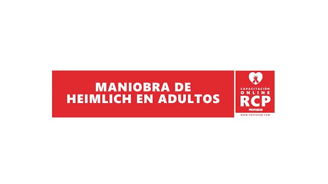 Maniobra de Heimlich en Adultos