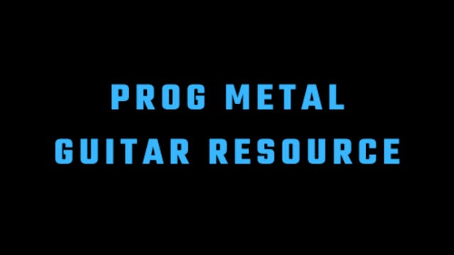 Prog Metal Guitar Resource