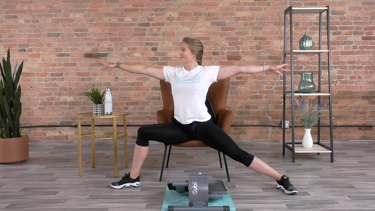 30-Min Energy Boost Yoga with Lindsey - Stretch + Stride - Cubii Studio+