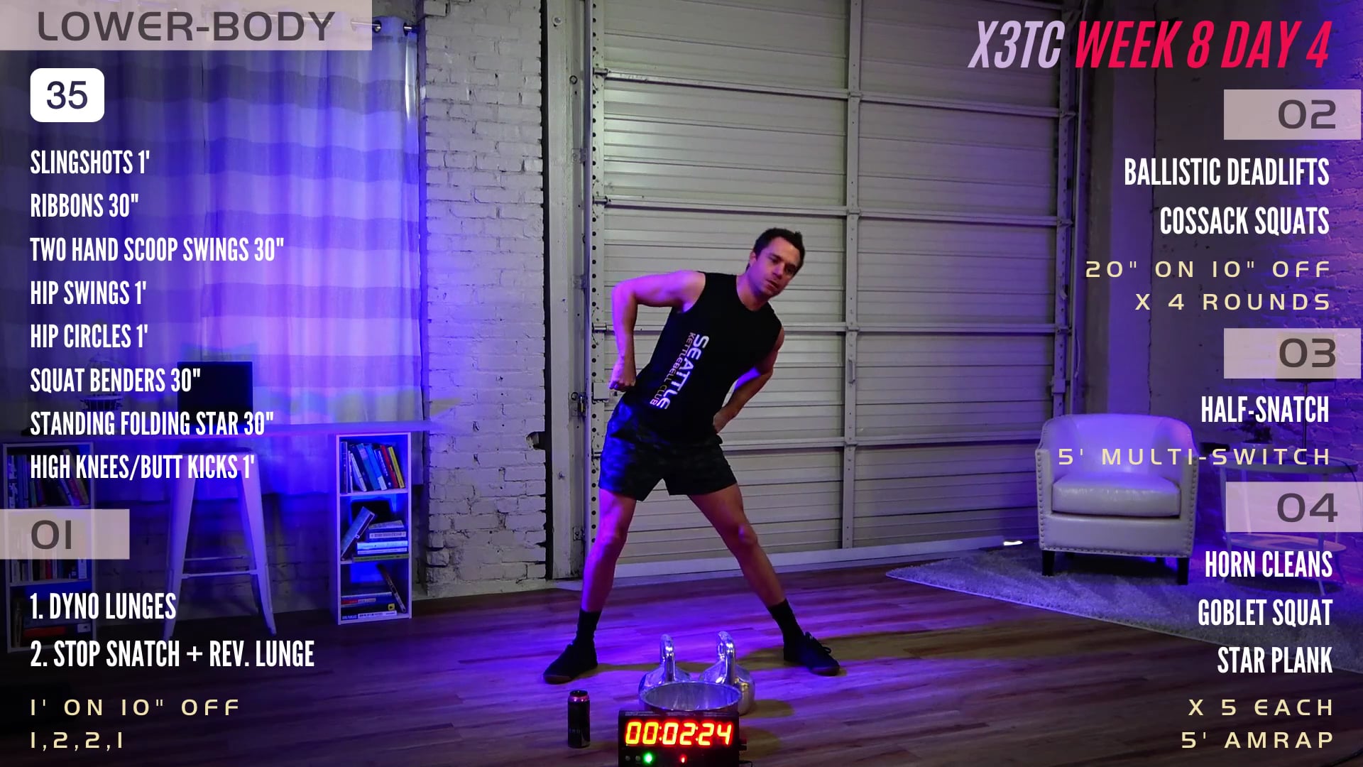 Week 8 Day 4 - Lower Body (Triple Threat)