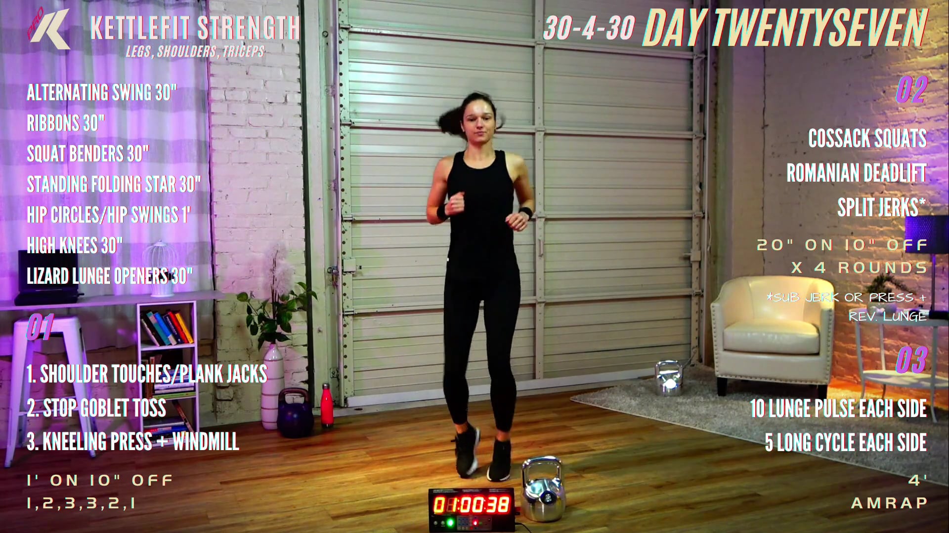 Day 27 - Legs, Shoulders, Triceps (30-4-30)