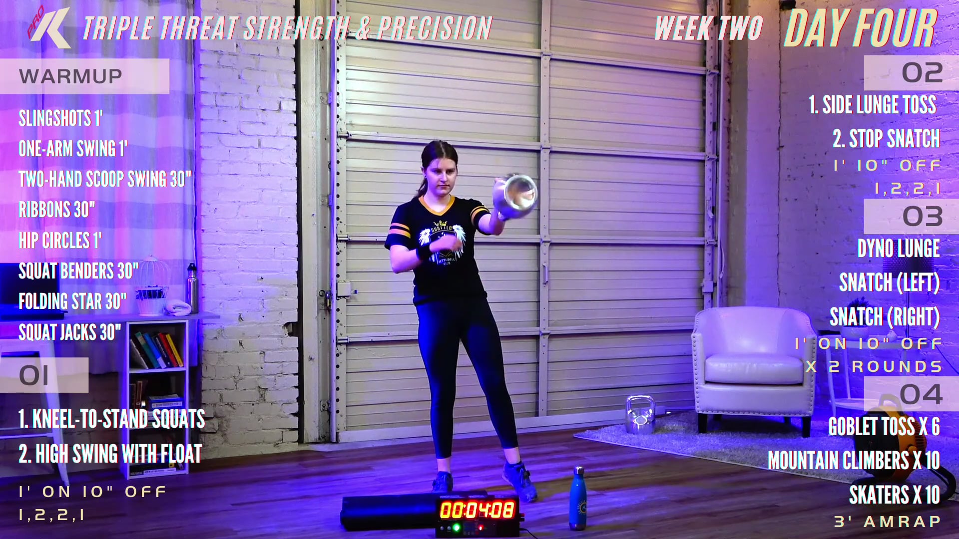 Week 2 Day 4 - Lower Body/Snatch (Triple Threat)