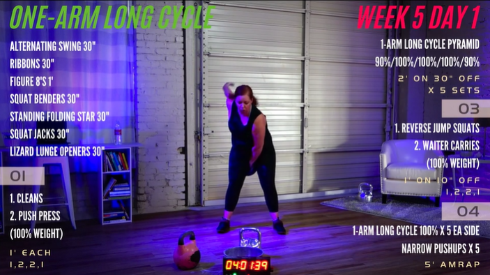 Week 5 Day 1 (One-Arm Long Cycle)