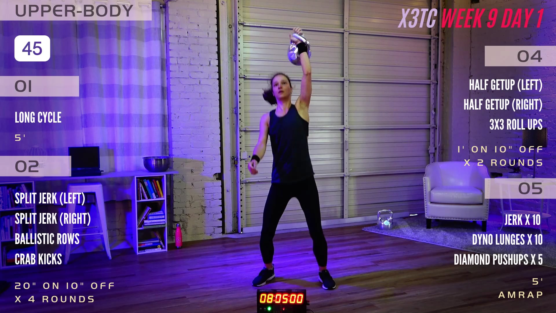 Week 9 Day 1 - Upper Body/Jerk (Triple Threat)