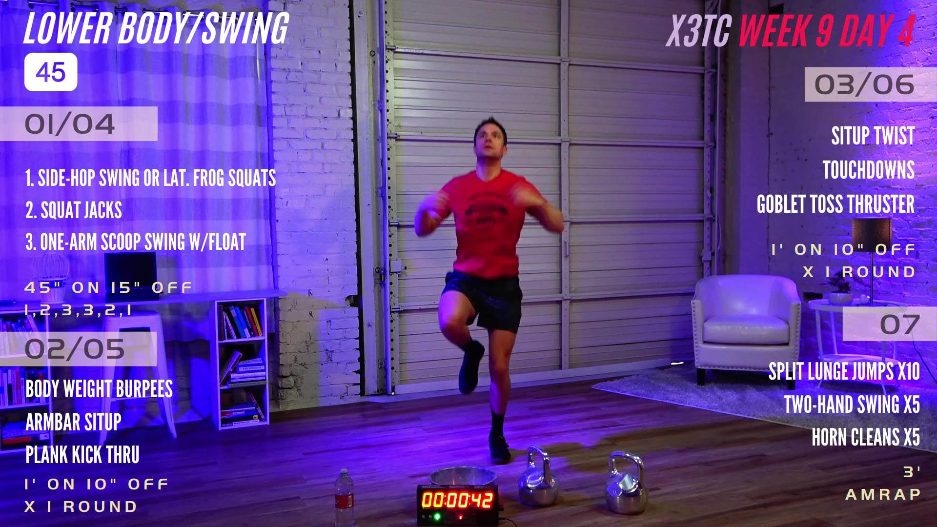 Week 9 Day 4 - Lower Body/Swing (Triple Threat)