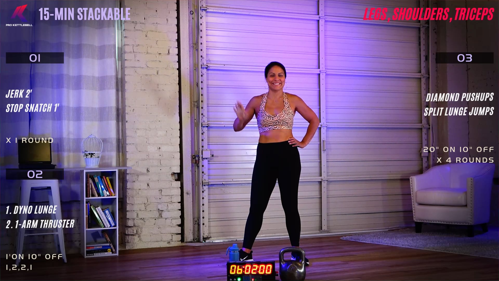 15-Min Legs, Shoulders, Triceps (Stackable)