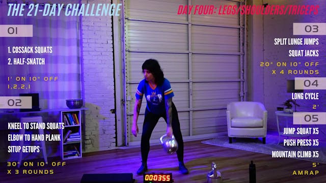 Day 4 - Legs, Shoulders, Triceps