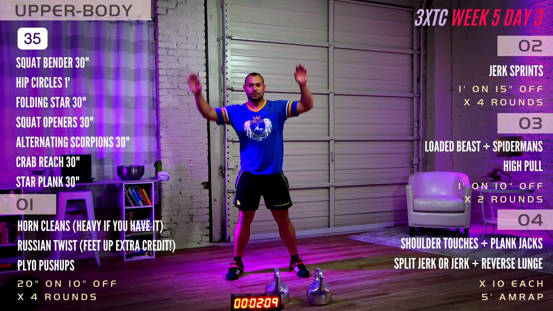 Week 5 Day 3 Upper Body/Jerk (Triple Threat)