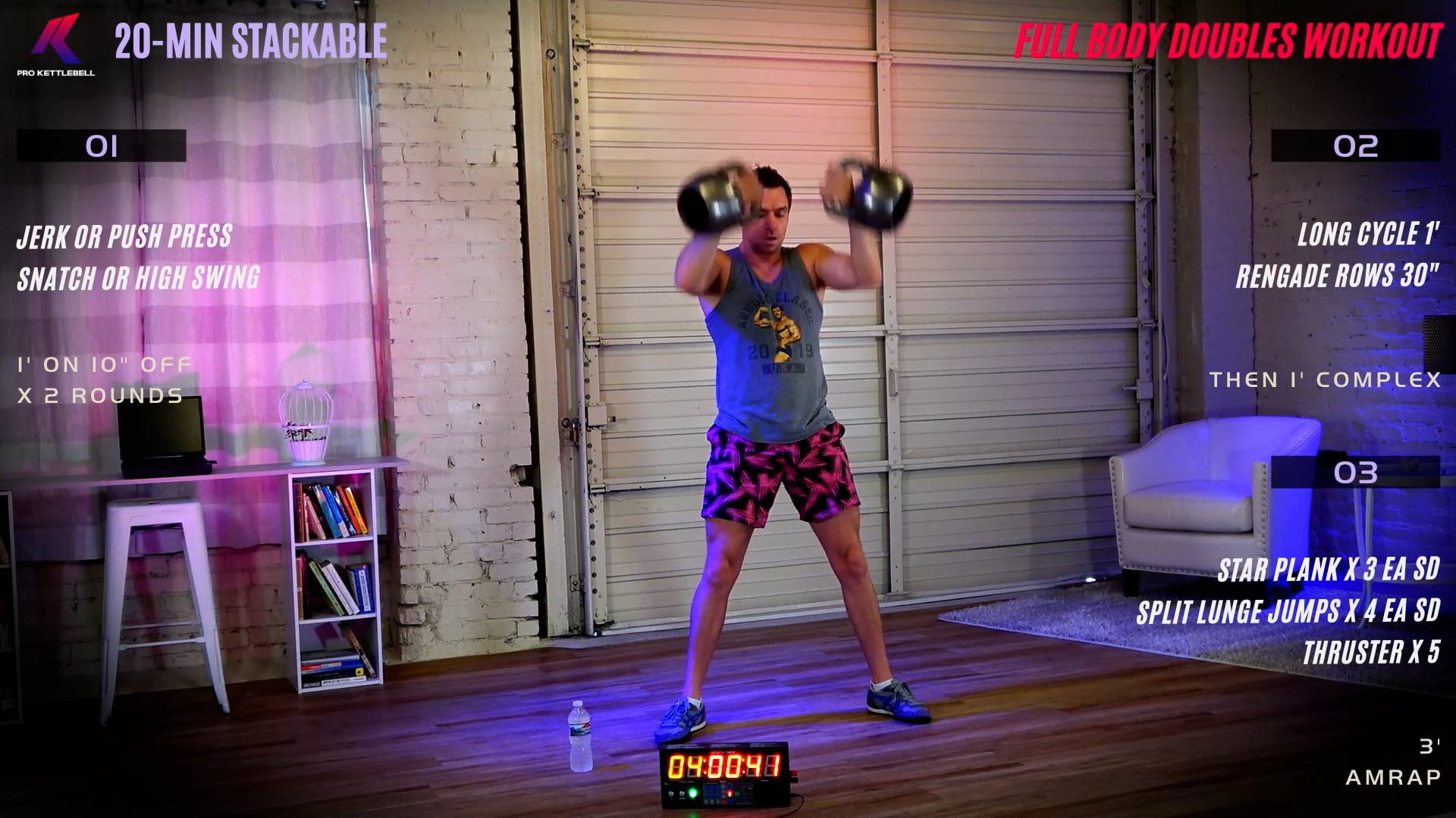 20-Min Challenging Doubles Workout (Stackables)