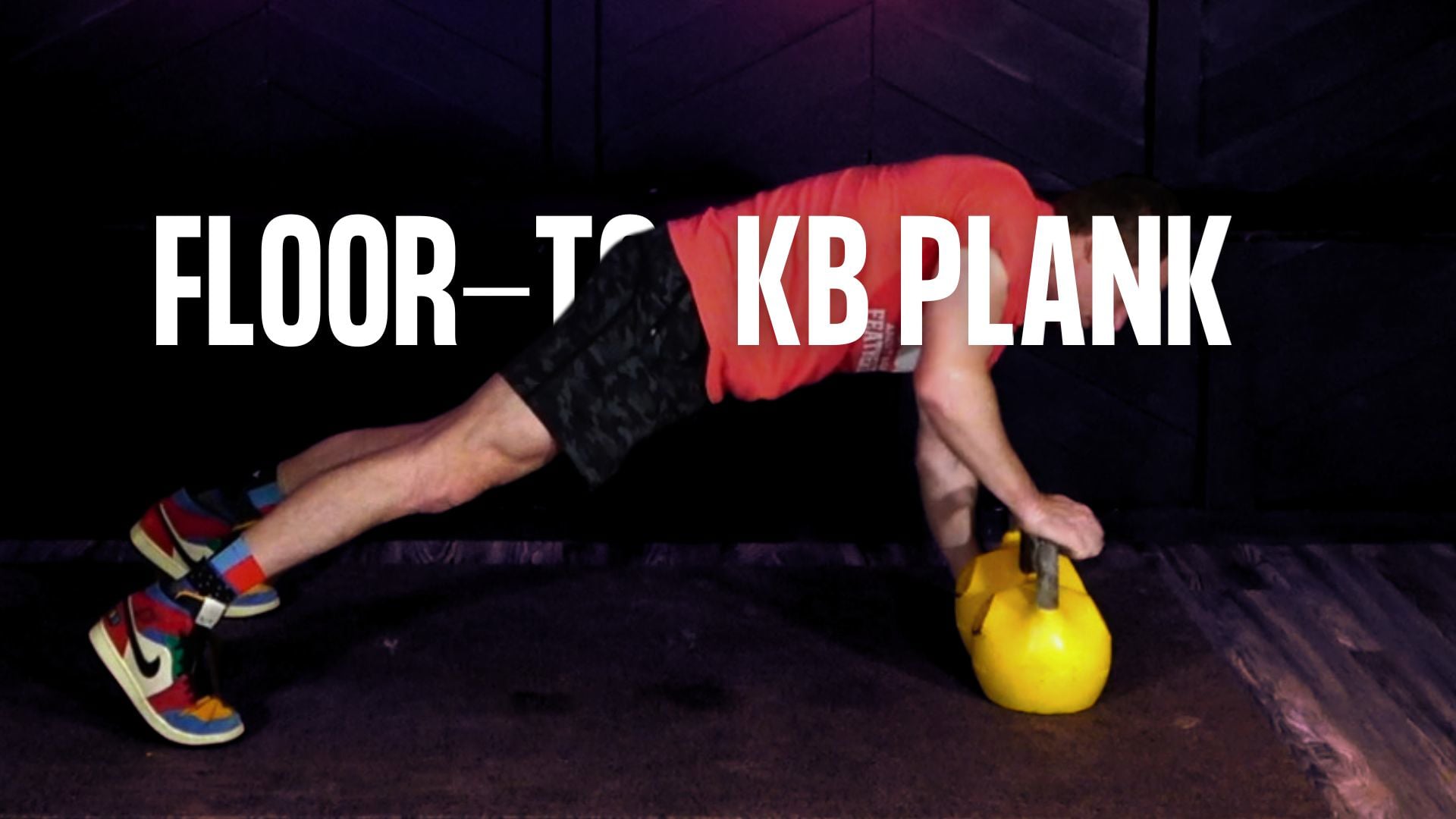 Floor-to-Kettlebell Plank