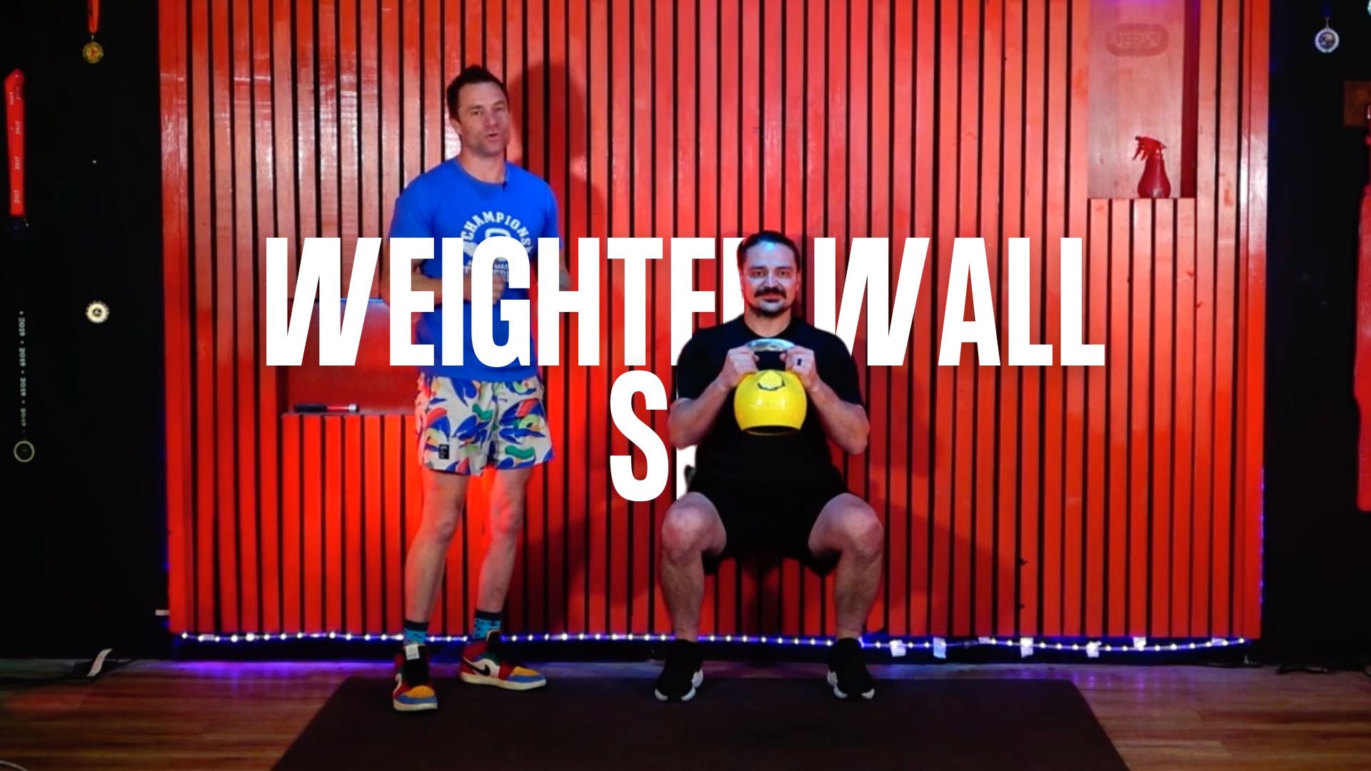 Weighted Wall Sit