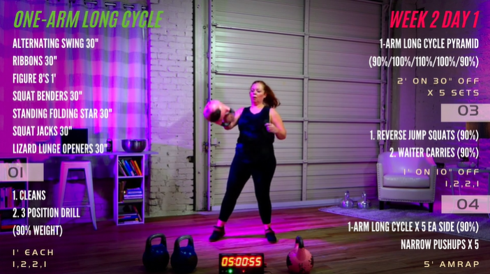 Week 2 Day 1 (One-Arm Long Cycle)