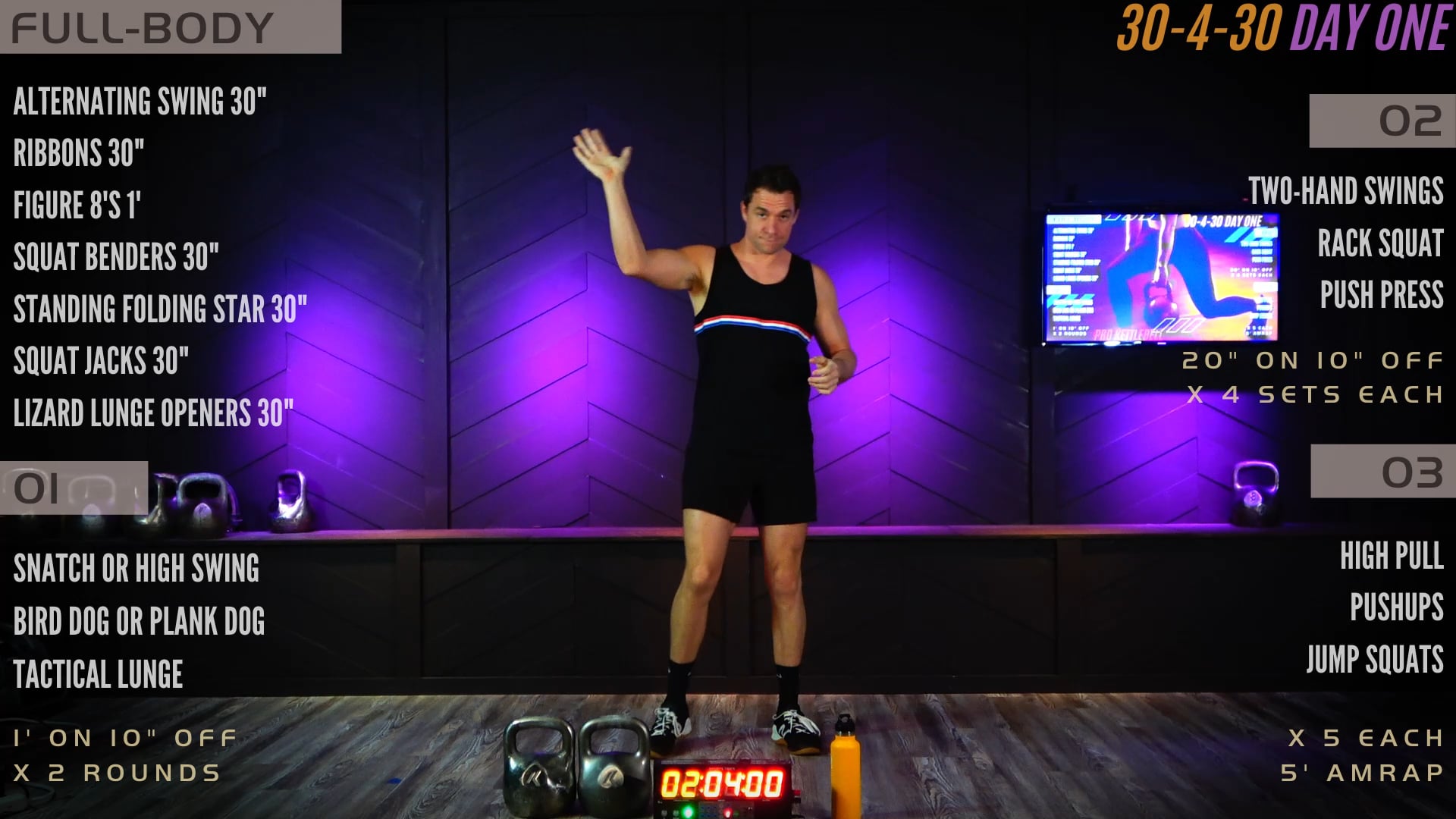 Day 1 - Full Body (30-4-30)