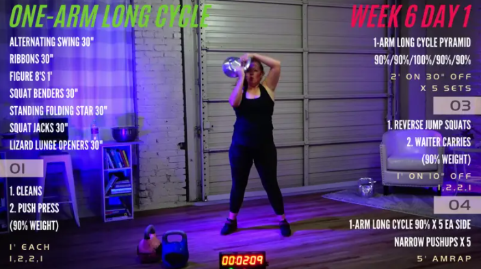 Week 6 Day 1 (One-Arm Long Cycle)