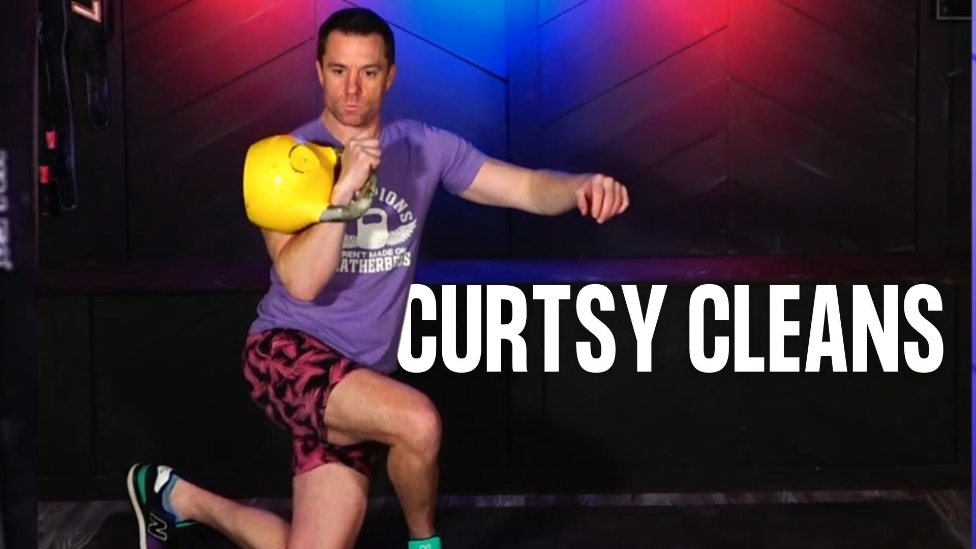 Curtsy Cleans aka Alternating Rack Curtsy Squats