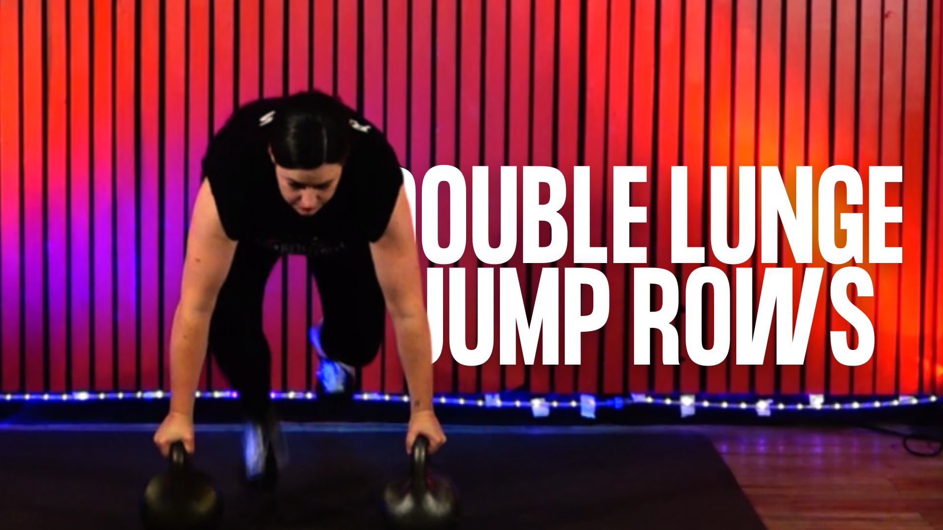 Double Lunge Jump Rows