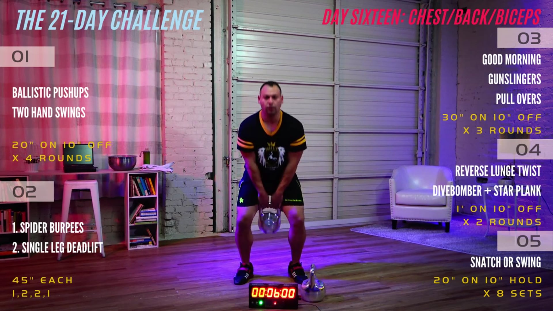 Day 16 - Chest, Back, Biceps