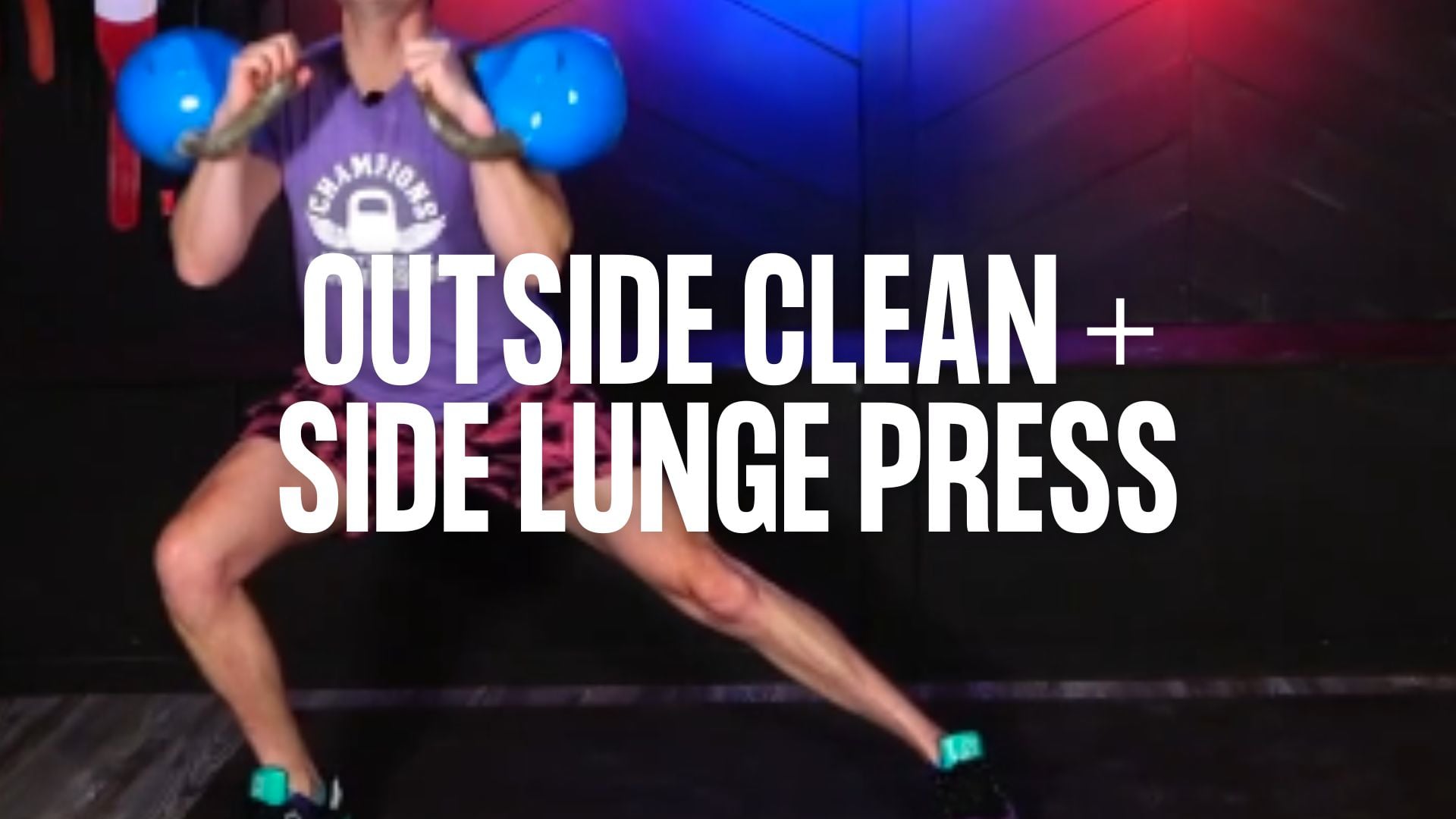 Outside Clean + Side Lunge + Press