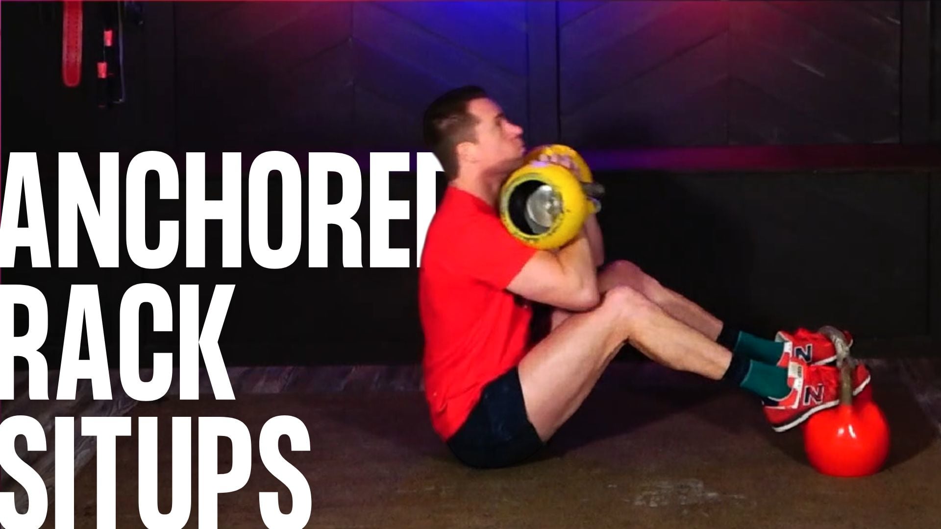 Anchored racked situps