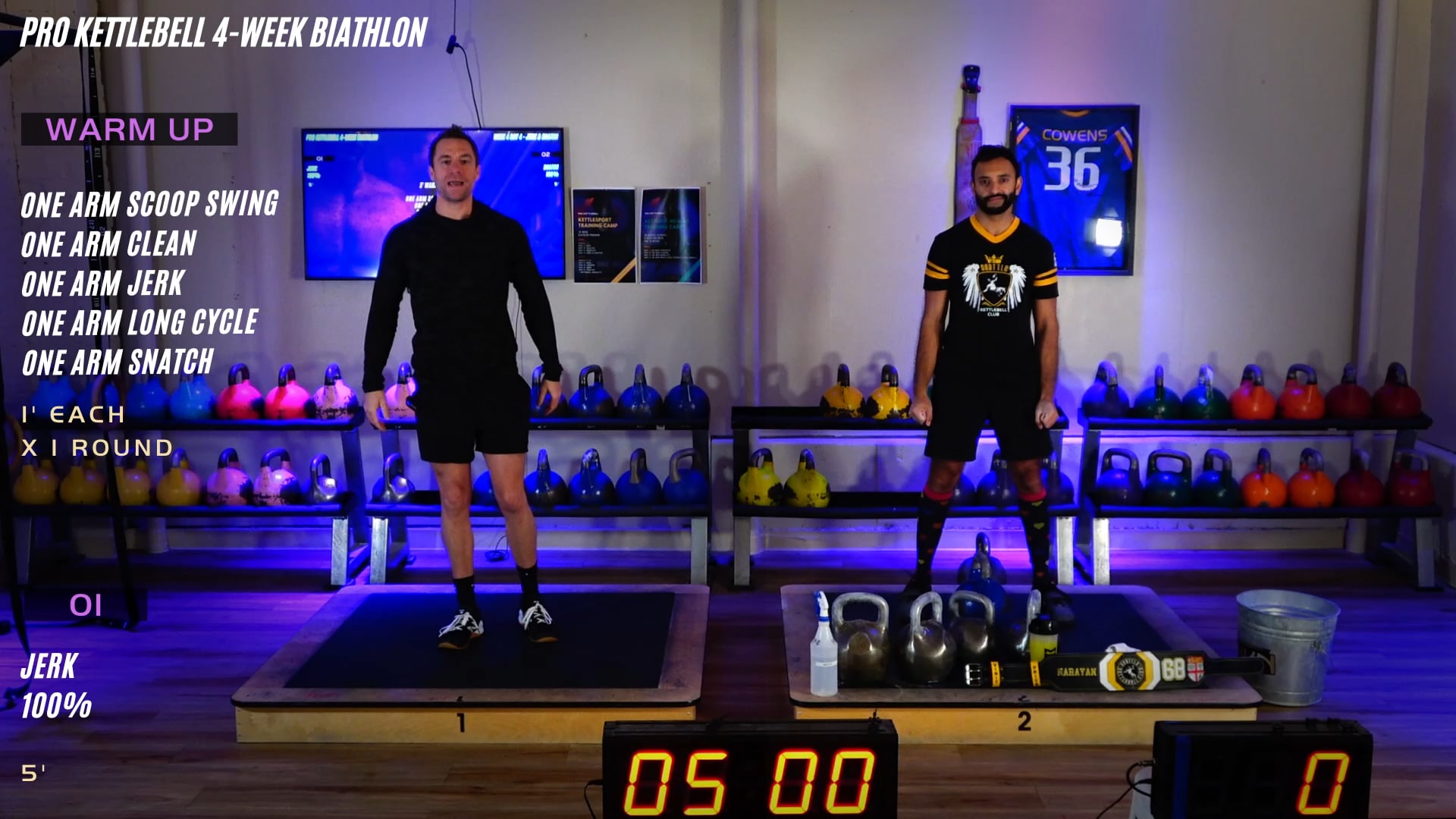 Week 4 Day 4 - Jerk and Snatch 5 Min Tests (Biathlon)