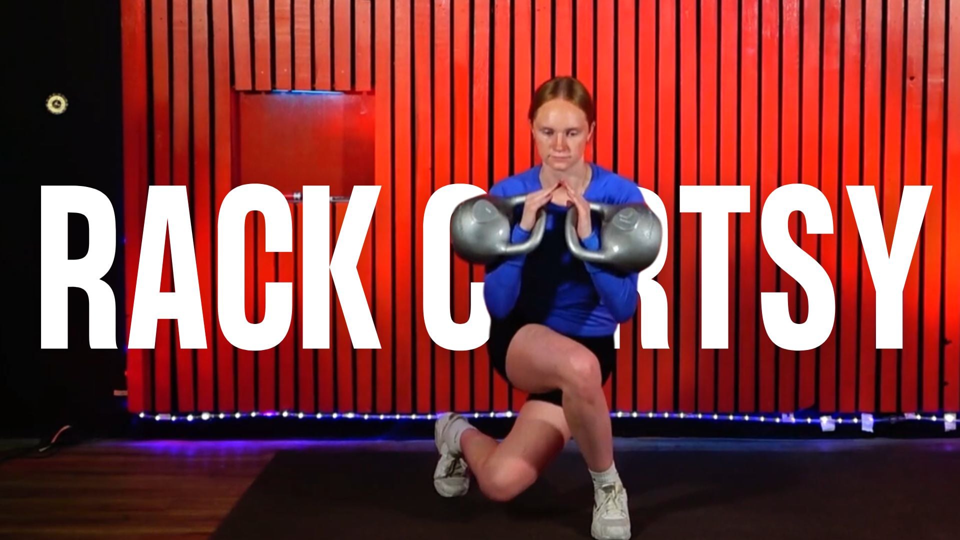 Double Rack Curtsy Squat