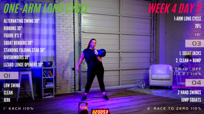 Week 4 Day 2 (One-Arm Long Cycle)