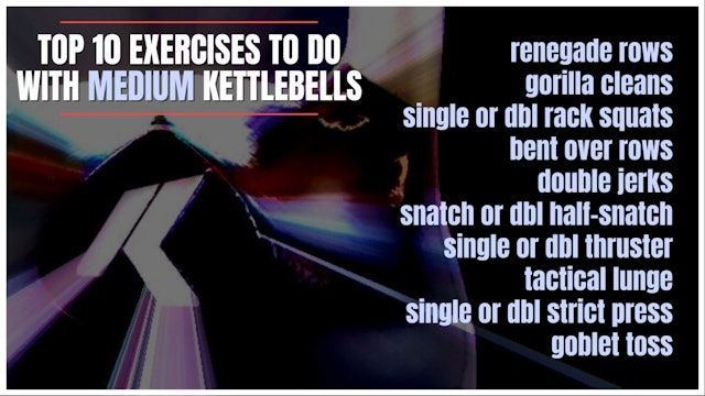 10 Great Exercises to do with Medium Kettlebells
