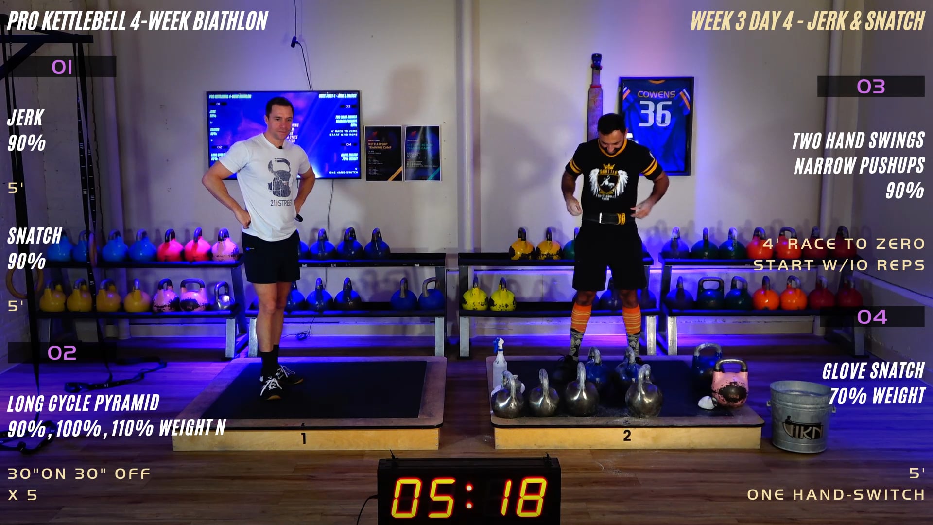 Week 3 Day 4 - Jerk & Snatch (Biathlon)