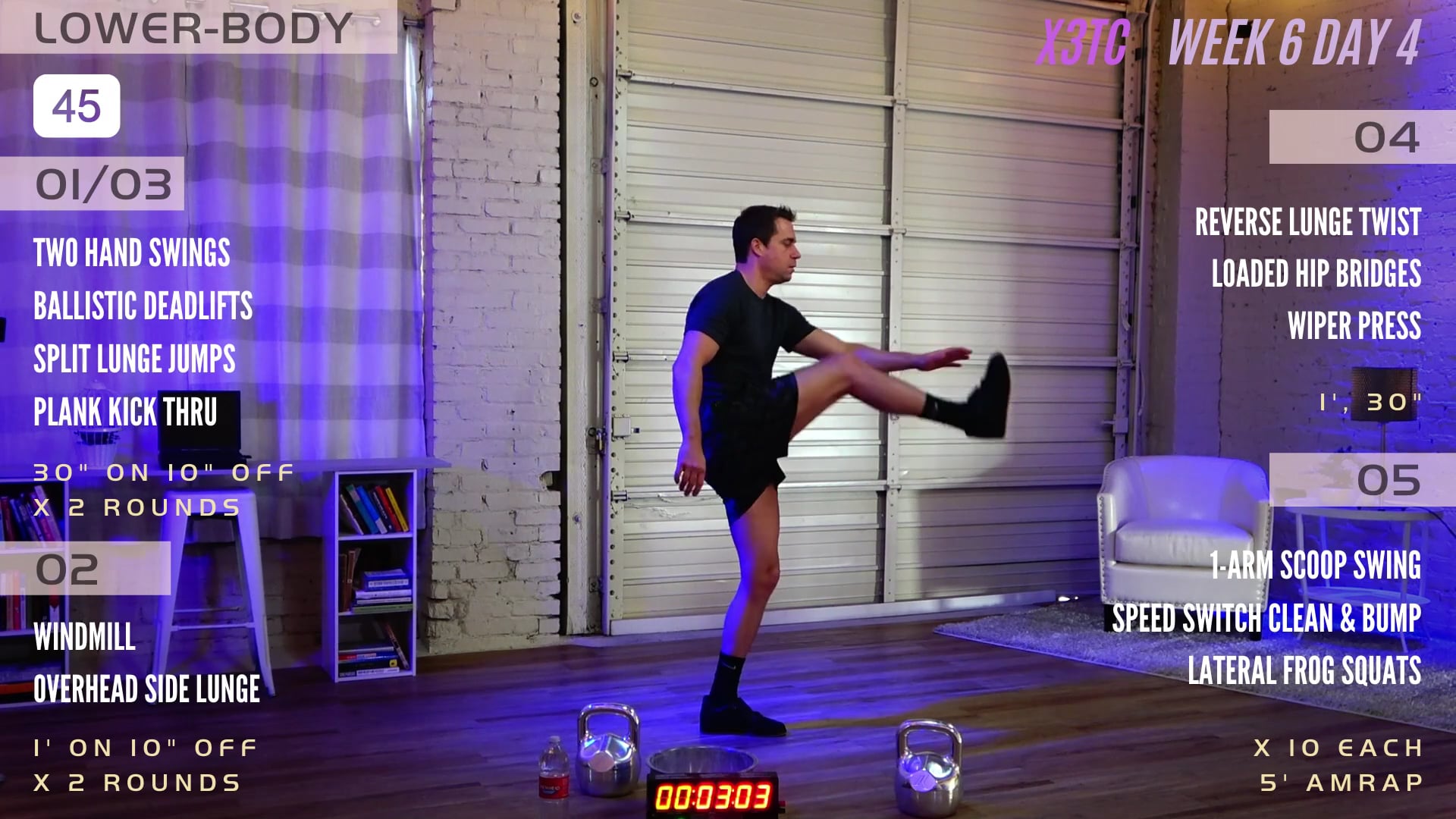 Week 6 Day 4 - Lower Body/Swing (Triple Threat)