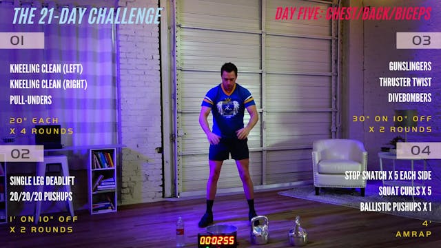 Day 5 - Chest, Back, Biceps