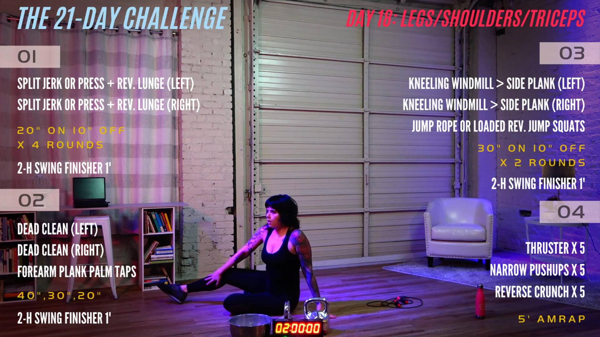 Day 18 - Legs, Shoulders, Triceps