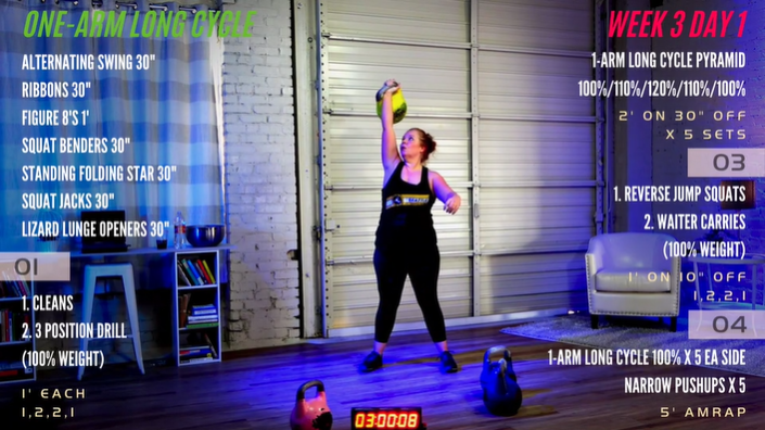 Week 3 Day 1 (One-Arm Long Cycle)