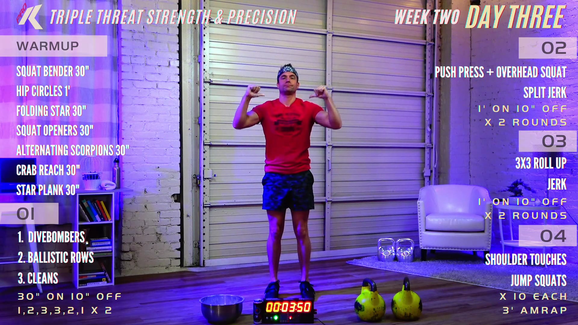 Week 2 Day 3 - Upper Body/Jerk (Triple Threat)