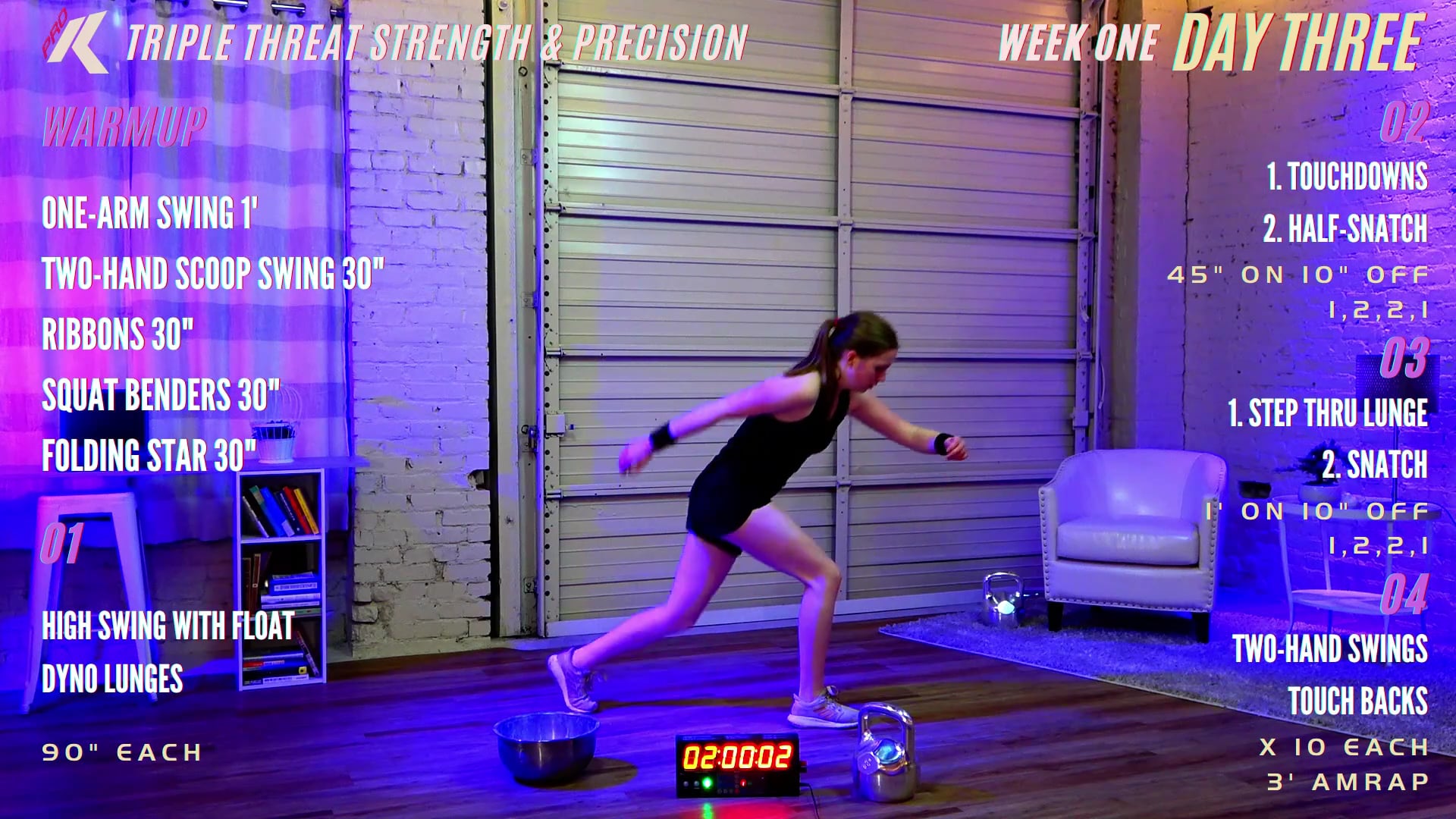 Week 1 Day 3 - Lower Body/Snatch (Triple Threat)