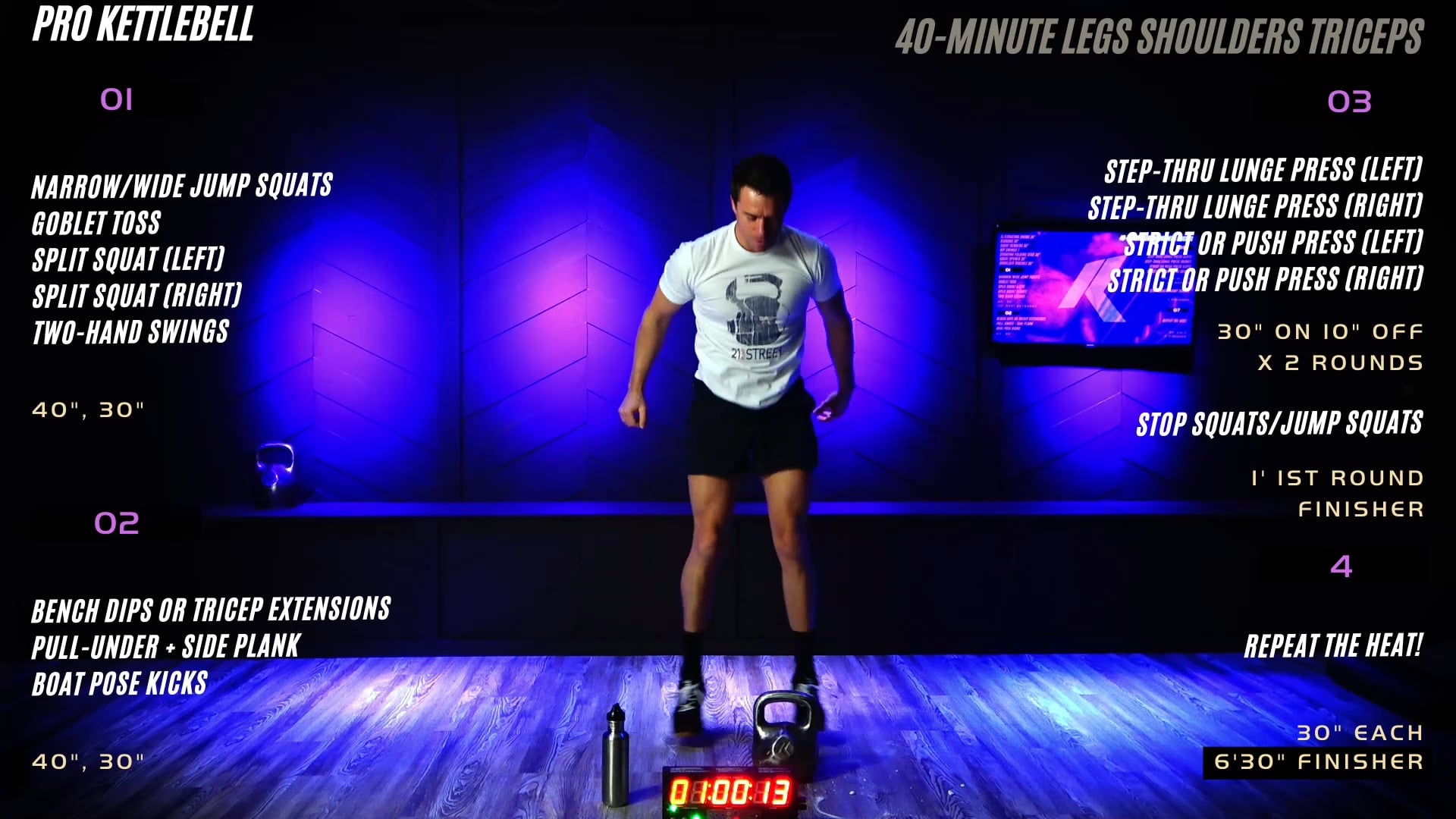 Week 4 - Legs, Shoulders, Triceps (Strength Endurance Challenge)