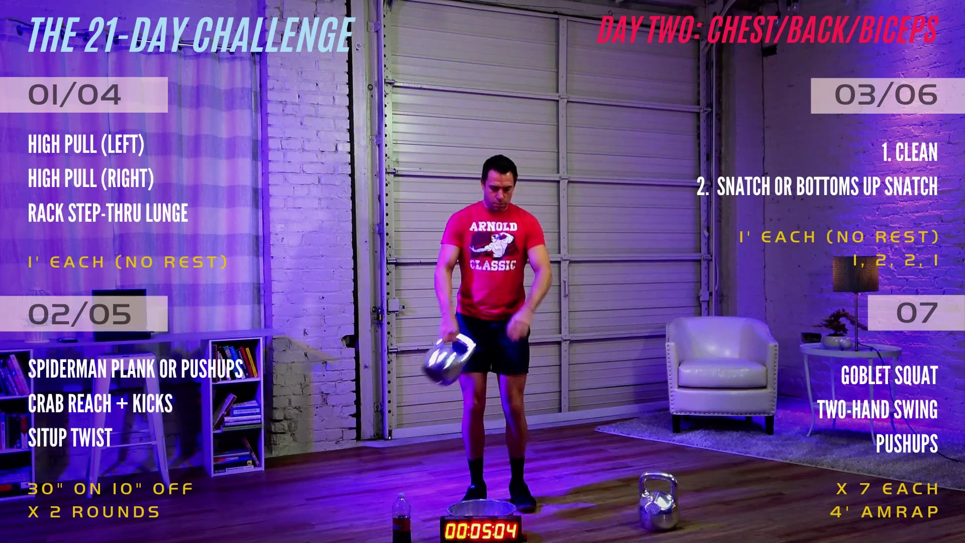 Day 2 - Chest, Back, Biceps