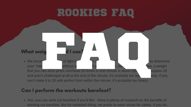 Rookies FAQ