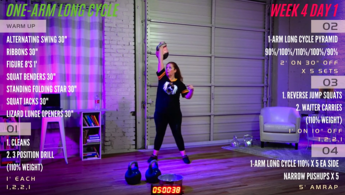 Week 4 Day 1 (One-Arm Long Cycle)